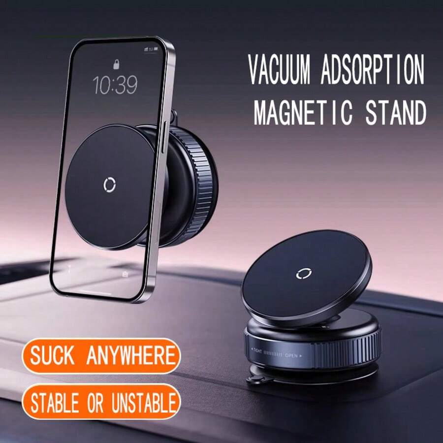 1 cái Giá đỡ điện thoại ô tô bằng hợp kim có giác hút, giá đỡ điện thoại từ tính với lực hút chân không, có thể điều chỉnh 360°, giá đỡ điện thoại MagSafe cho bàn làm việc, tường, phòng tắm, ô tô, vlog, phát trực tiếp, hợp kim nhôm, lò xo, quà tặng - Nhiều màu - Xem 1