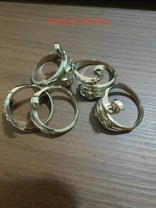 1/3件套可调节编织环钩针辅助工具，开放式环形纱线导向器，符合人体工程学的钩针配件，贝壳编织辅助工具，编织天才 - 多款式 - 查看 9