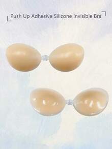 Thickened Breast Petals For Wedding Dress Photoshoot, Invisible Bra With Push Up And Anti-Sag Function, Thin Straps Silicone Breast Stickers - Quả mơ - Xem 6