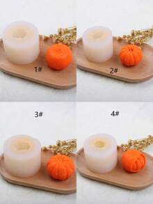 Khuôn silicon để tự làm đồ thủ công mỹ nghệ hình quả cam, có mùi thơm, làm từ thạch cao. - quýt - Xem 1