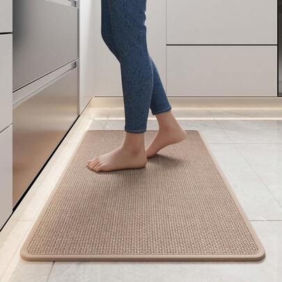 Bathroom Mat, Bathroom Decor Accessories, Area Rug, Doormat, Kitchen Rug And Mat, Non-Slip Washable Absorbent Carpet, Suitable For Kitchen In Front Of Sink, Bathroom Carpet, Easy To Clean And Maintain, Kitchen Mat (Brown)