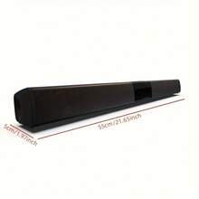 Wireless Sound Bar - Surround Movie Audio Effect, High Power, Bluetooth Remote Control, Suitable For Computer, TV, Home Theater, Left/Right Stereo Wall-Mounted Speakers, Support AUX Interface And TF Card, FM Radio Function - Black - View 7