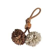 Personalized Leather Tassels Ball Cherry Cute Bag Charm Women Backpack Keychains Clip Tote Bag Charms For Handbags - Màu Khaki - Xem 7