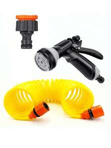 Vòi tưới vườn áp lực cao, vòi mềm, súng phun nước, vòi rửa xe, vòi cuộn, dụng cụ làm vườn, sân vườn, ống tưới mềm và có thể mở rộng, vòi tưới vườn thần kỳ kèm súng phun, áp lực cao, dụng cụ vệ sinh xe hơi - B - Xem 16