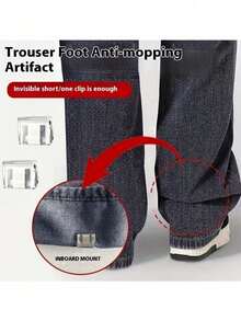 2/4/5/6/10/12/15/20/25/30/35/50个装裤腿缩短隐形固定夹，防拖裤脚，免缝隐藏式扣环腿部闭合装置，防拖地裤脚扣 - 彩色 - 查看 10