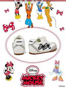 Disney 米奇官方授权联名款 | 一双儿童运动鞋，适合日常、节日、运动和户外活动穿着。穿着舒适贴合脚型，防滑、耐磨、透气。（男童运动鞋、男童板鞋、儿童运动鞋、女童运动鞋、女童板鞋） - 米色 - 查看 3