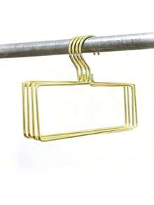 Bộ 5/10 móc treo quần áo bằng sắt mạ vàng kiểu Bắc Âu, đa năng, dùng để treo khăn, khăn quàng cổ và quần áo. - Vàng - Xem 2