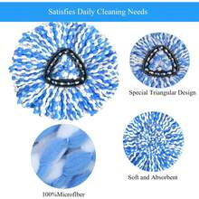 5PCS Mop Refill Heads Microfiber Spin Mop Replacements 2 Tank System Compatible Machine Washable Easy Clean Household Items - 1 - 查看 3