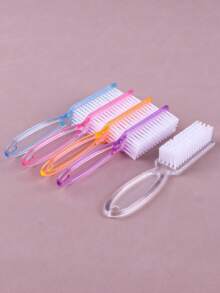 4pcs Nail Art Cleaning Brushes, Long Handle & Multi-Functional Brush - Multicolor - View 7