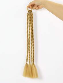 2 chiếc dây buộc tóc màu vàng mới cho bé gái, dây chun buộc tóc, phụ kiện tóc cho trẻ em, băng đô cài tóc, đồ trang trí tóc. - Nhiều màu - Xem 6