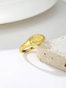 1 chiếc nhẫn nam phong cách Hip-Hop chữ HHJD, trang sức nhẫn tinh tế và tối giản, quà tặng trang sức dịp lễ. - nhẫn - Xem 6