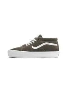 Vans男鞋女鞋SK8-Mid復古中幫運動休閒鞋滑板鞋情侶鞋VN000CQQCHZ - 棕綠 - 查看 1