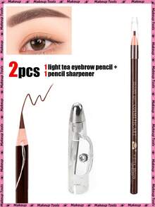 5/2/1支装子弹头单孔眉笔削笔器，适用于伸缩式眉笔/眼线笔，迷你便携多功能削笔器，打造完美眉形和持久妆容，价格实惠的化妆配件，适合梳妆台、卧室、旅行，圣诞礼物（不含眉笔） - 無色 - 查看 10