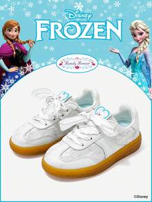 Disney 迪士尼官方授权与《冰雪奇缘》联名推出 | 一系列迪士尼儿童运动鞋，包括艾莎公主运动鞋、安娜公主运动鞋和阿伦黛尔公主运动鞋，适合日常假日运动和户外穿着。舒适防滑、耐磨透气，呵护双脚。（儿童运动鞋、童鞋、女童鞋） - 銀色 - 查看 1