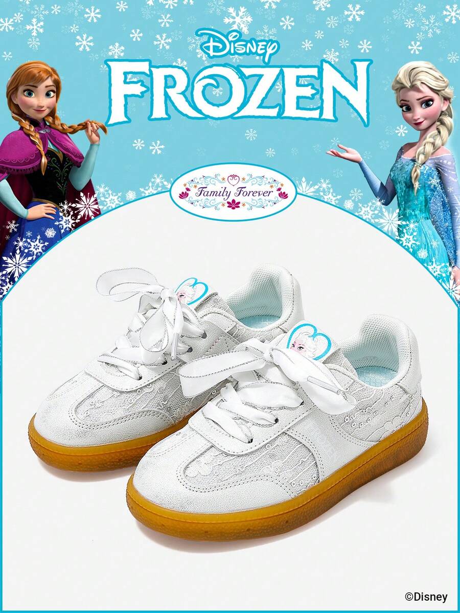 Disney 迪士尼官方授权与《冰雪奇缘》联名推出 | 一系列迪士尼儿童运动鞋,包括艾莎公主运动鞋、安娜公主运动鞋和阿伦黛尔公主运动鞋,适合日常假日运动和户外穿着。舒适防滑、耐磨透气,呵护双脚。(儿童运动鞋、童鞋、女童鞋) - 銀色 - 查看 1