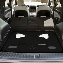 1 件加厚趣味表情印花汽车后备箱垫，防水防尘，易于清洁，适用于 SUV、轿车、卡车，有效保护后备箱。 - 100cm*75cm - 查看 13