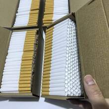 400/800张标准8毫米空白卷烟纸，带过滤嘴，创意迷你纸质烟管，DIY吸烟配件，包含过滤棉、空烟嘴，加厚三层纸盒包装 - 查看 4