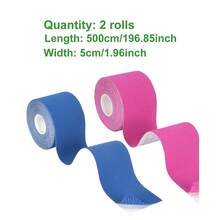 1 Roll Kinesiology Tape, Elastic Supportive Bandage For Muscle, Chest, Knee, Elbow, Fitness Sports Tape - Multicolor - View 35