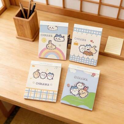 1 pieza Cuaderno lindo, brillante y desgarrable con alto valor estético, un regalo pequeño perfecto para fans, familia y amigos, un regalo blanco de San Valentín para el Día de la Mujer y un regalo de Pascua [Estilo estocástico]