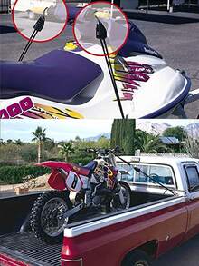 2 件装绳索棘轮捆绑带，长度 2.5 米/3.1 米，S 型钩，适用于独木舟、皮划艇、船首船尾捆绑，也适用于汽车、全地形车、多用途车、卡车货物控制 - 2.5m rope #1 - 查看 6