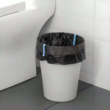 10pcs Garbage Bag Clips Trash Can Liner Fasteners Creative Snack Sealing Clips Non-Slip Kitchen Cleaning Accessories Durable Plastic Waste Management Tools Food Storage Organizers Reusable Trash Bag Holders Home Organization Solutions Kitchen Gadgets - Blue - View 5