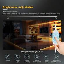 Dây đèn LED COB 2M/5M nguồn USB có công tắc cảm ứng điều chỉnh độ dài, có thể cắt theo ý muốn, thích hợp cho phòng khách, phòng ngủ, tủ quần áo, phông nền TV, nhà bếp. - Dải đèn COB - Xem 6