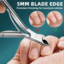 Bộ dụng cụ làm móng bằng thép không gỉ 1/6/7 món, bao gồm kìm cắt móng, dụng cụ loại bỏ biểu bì, dụng cụ chăm sóc chân, dụng cụ tẩy sơn gel, dụng cụ chăm sóc móng chuyên nghiệp, thích hợp sử dụng tại nhà hoặc salon. - D - Xem 2