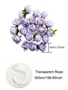 悬挂式紫色玫瑰仿真花 - 适用于婚礼拱门、新娘送礼会、花束、派对中心装饰和天花板装饰 - 是婚礼策划师和DIY爱好者的绝佳礼物，也适用于生日、毕业典礼、DIY婚礼装饰、新娘送礼会、婚礼花束、派对中心装饰、天花板装饰和情人节 - 單色 - 查看 5