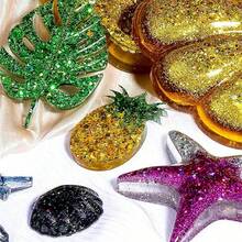 32色大颗粒全息闪粉，适用于美甲、节日装饰、树脂蜡烛、工艺品制作和圣诞派对装饰 - 彩色 - 查看 9