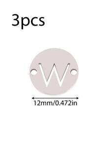 3个/套 字母连接吊坠 不锈钢 A-Z 字母吊坠 18K PVD 镀层 DIY 耳环 手链 首饰制作 - 吊墜 - 查看 42