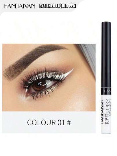  Delineador de ojos en pluma de 2g HANDAIYAN, resistente al agua, de larga duración, mate, de secado rápido y de color, adecuado para maquillaje, fiestas, Halloween, Navidad, vuelta al colegio, uso diario, pintura facial, ideal para la moda Y2K, excelente para regalos de cumpleaños/Día de San Valentín/Día de la Madre, esencial para celebraciones