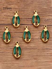 10个/20个/50个/100个随机混合3D珐琅贝壳吊坠配件，DIY项链手链耳环手工小饰品配件 - 鉗子 - 查看 7