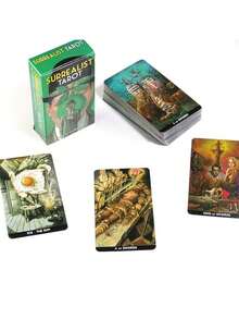 Mysterious Red Rose Girls' Casual Party Board Game Cards, Friends' Gathering Entertainment Cards, Surrealist Tarot Cards, Waite Board Game Cards, Interactive Board Game Cards - Multicolor - View 6