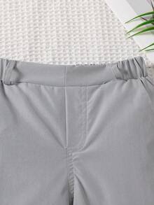 Celana Kasual Polos Nyaman untuk Anak Laki-Laki, Cocok untuk Aktivitas Sehari-hari, Kampus, Pesta, dan Liburan - Light Grey - View 3