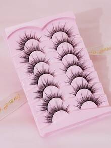 7对蓬松凌乱卡通恶魔轻盈柔软自然增大假睫毛 - 查看 7