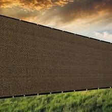 Coffee Brown Privacy Screen, Balcony Wind Shield Privacy Net With Grommets, Breathable UV Resistant Fabric For Patio Balcony Hallway Yard - Multiple Styles - View 9