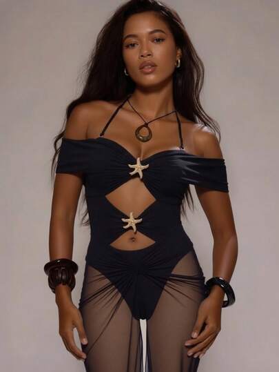 Bộ bikini 2 mảnh màu trơn, kiểu dáng giản dị, dễ thương, thanh lịch, gợi cảm phong cách Bohemian, thích hợp cho đi biển, hẹn hò buổi tối, kỳ nghỉ, mùa xuân/hè.