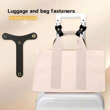 Leather Luggage Hanger Hook, Hands-Free Travel Accessory, Y-Shaped Multi-Functional Hanger, Fits Suitcase/Belt, Practical And Stylish - Multicolor - View 3