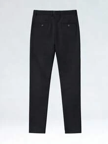 Completo da tinta unita, design con colletto a tacca - blazer slim fit, pantaloni da abito diritti, adatto per occasioni importanti, matrimoni - nero - Visualizzare 5
