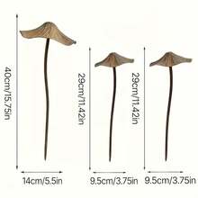 2/3pcs Vintage Rustic Metal Mushroom Garden Decor Set, 40.01cm And 29.01cm Outdoor Rust-Colored Mushroom Ornaments, Suitable For Cottage Style Yard And Lawn Decoration - Perfect Gift For Family, Friends Or Colleagues - One Adult and Two Children - View 13