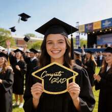 30 tấm thiệp chúc mừng tốt nghiệp, thiệp trò chơi tiệc tốt nghiệp, thiệp kỷ niệm tân cử nhân, màu đỏ và đen. - tốt nghiệp - Xem 5