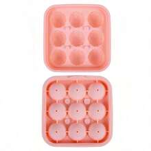 Khay silicon hình quả bóng đá World Cup, khuôn làm đá viên 9 ngăn bằng silicon, khuôn đá viên tròn. - A - Xem 7