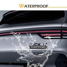 Car Edition Emblem 3D ' IT' Car Badge Decal Metal Fender Emblem Sticker Automotive Exterior Decorative Accessories For SUV Sedan Motorcycle Black - Đen - Xem 5