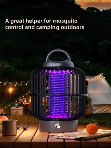 OBOVAY Repelente eléctrico de mosquitos 3 en 1, Mata mosquitos con luz UV, Lámpara repelente de mosquitos para interiores/exteriores, Alimentado por USB para el hogar, la cocina, el patio, el jardín, el camping - Multicolor - Ver 3
