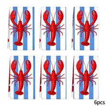 2pcs Striped Towels, Lobster & Sardine Printed Dish Cloths, Super Absorbent Microfiber Decorative Towels, Suitable For Holiday Decoration, Cooking, Baking, Housewarming Gifts And Cleaning Supplies, Applicable To Kitchen, Bathroom, Toilet - Multicolor - View 16