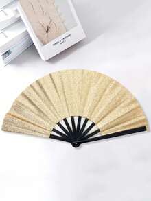 Quạt cầm tay bóng bẩy dành cho nữ, quạt gấp cỡ lớn kiểu tiệc tùng, quà tặng chủ đề sinh nhật, biểu diễn, lễ hội, dạ hội, bán sỉ - Nhiều màu - Xem 2