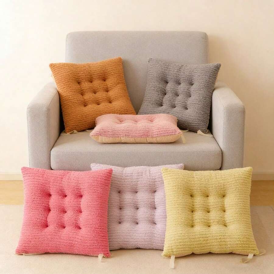 1 chiếc đệm ngồi dày mềm mại, phù hợp cho mọi mùa, đệm lót ghế học sinh/văn phòng. - Nhiều màu - Xem 1