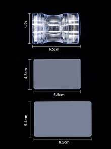 美甲印花工具套装，透明极光雪花硅胶印章，美甲钢板印花DIY，大小美甲印章和刮板 - 無色 - 查看 16