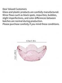 1/2/4件套樱花图案浸泡碗套装，水晶塑料小碟，多功能蘸酱碟，小吃碟，开胃菜碟，冰淇淋碟，可爱餐具 - 彩色 - 查看 10