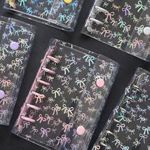 Portador A7, Cubierta con cinta, Libro de almacenamiento con estrellas brillantes, Libro de pegatinas/Libro de bolsillo, Portador A7 Libro de pegatinas, Planificador de papelería, Cuaderno, Libro de pegatinas, Suministros de oficina, Suministros escolares - A - Ver 3